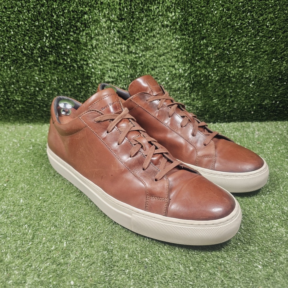 To Boot New York Adam Derrick Knox Brown Leather Casual Sneakers Mens Size 14